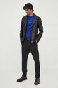 Armani Exchange t-shirt bawełniany 6RZTKB.ZJ9AZ niebieski AW23