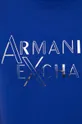 голубой Хлопковая футболка Armani Exchange
