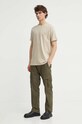 Бавовняна футболка Les Deux LDM101155 бежевий AW24