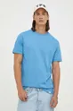 μπλε Βαμβακερό μπλουζάκι Les Deux