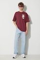 Pamučna majica Puma PUMA X STAPLE 622201 bordo AW23