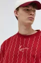 czerwony Karl Kani t-shirt bawełniany