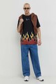 Karl Kani t-shirt bawełniany 6037825 czarny AW23