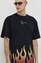 Karl Kani t-shirt bawełniany czarny 6037825
