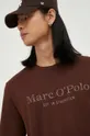 καφέ Βαμβακερό μπλουζάκι Marc O'Polo