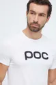 biały POC t-shirt bawełniany