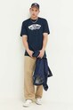 Vans t-shirt bawełniany VN00004XNAV1 granatowy AW23