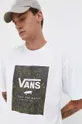 λευκό Βαμβακερό μπλουζάκι Vans