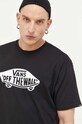 Vans t-shirt bawełniany czarny VN00004XY281