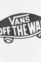 Βαμβακερό μπλουζάκι Vans VN00004XYB21 λευκό