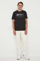 Paul&Shark t-shirt bawełniany 13311613 czarny AW23