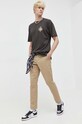 Vans tricou din bumbac VN0008RZBLK1 gri SS24