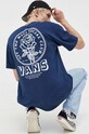 Vans t-shirt bawełniany nadruk granatowy VN0008S0LKZ1