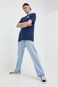 Vans t-shirt bawełniany VN0008S0LKZ1 granatowy AW23