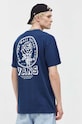 Vans t-shirt bawełniany granatowy VN0008S0LKZ1