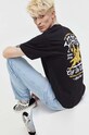 Vans t-shirt bawełniany nadruk czarny VN0008RPBLK1
