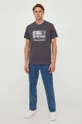 Βαμβακερό μπλουζάκι Pepe Jeans Kalem γκρί