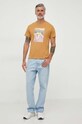 Pepe Jeans t-shirt bawełniany PM509105.849 żółty AW23