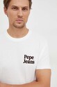 Odzież Pepe Jeans t-shirt bawełniany PM509113.803 beżowy