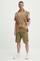 G-Star tricou din bumbac D23471.C784 bej SS25