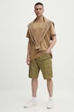 G-Star t-shirt bawełniany D23471.C784 beżowy AW25