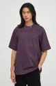 Bombažna kratka majica G-Star Raw vijolična