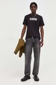 G-Star t-shirt bawełniany D23710.336 czarny AW23