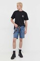 Bavlněné tričko Vans VN0A5KGCA2T1 černá AW23