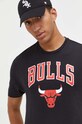 New Era t-shirt bawełniany czarny 60416749