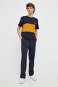Βαμβακερό μπλουζάκι PS Paul Smith M2R.004XZ.L20064 σκούρο μπλε AW23