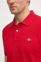Gant polo bawełniane 2220 czerwony