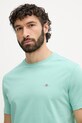 Gant tričko pánske bavlnené zelená 2003184