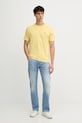 Gant t-shirt bawełniany 2003184 żółty SS26