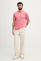 Gant t-shirt bawełniany 2003184 różowy SS26