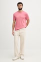 Gant t-shirt bawełniany 2003184 różowy SS26