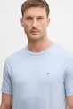 Bavlněné tričko Gant modrá 2003184