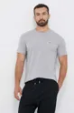 Bavlnené tričko Gant sivá