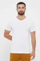 λευκό Βαμβακερό μπλουζάκι Gant Ανδρικά