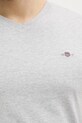 Gant t-shirt in cotone 2003186 grigio