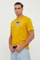 κίτρινο Βαμβακερό μπλουζάκι Gant