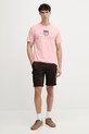 Gant t-shirt bawełniany 2003199 różowy SS26