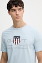 Gant t-shirt bawełniany niebieski 2003199