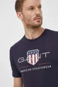 granatowy Gant t-shirt bawełniany