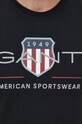 Хлопковая футболка Gant 2003199 чёрный