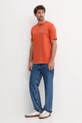 Gant t-shirt bawełniany 2067004 pomarańczowy NC25