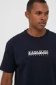 námořnická modř Bavlněné tričko Napapijri