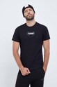 Hummel t-shirt bawełniany czarny 221304