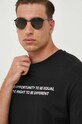 United Colors of Benetton t-shirt bawełniany czarny 3BL0U106R.100