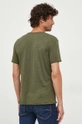 Îmbrăcăminte Sisley tricou din bumbac 3YR7S101K.35A. verde