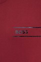 BOSS t-shirt bawełniany bordowy 50499335